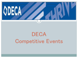 DECA Competitive Events