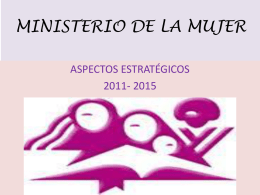 MINISTERIO DE LA MUJER