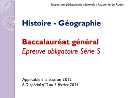Histoire - Géographie Baccalauréat général Epreuve - Archive-Host