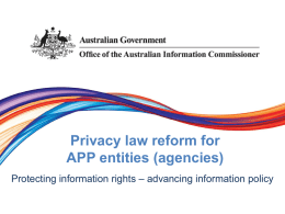 agencies - Office of the Australian Information Commissioner