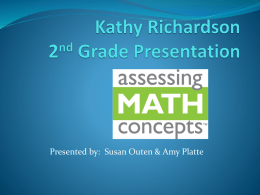 Kathy Richardson Presentation 2nd grade MINI
