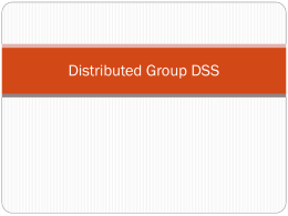 Distributed Group DSS