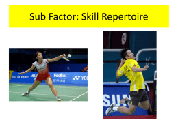 Skill Repertoire (3)