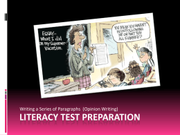 Literacy Test Preparation - Grand Erie District School Board