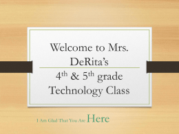 Mrs. DeRita`s PowerPoint