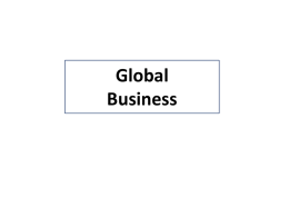 Global Business - Pace University Webspace