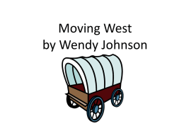 Moving West Power Point