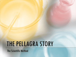 10-17-13 The Pellagra Story Lesson 1. Pellegra Story_2
