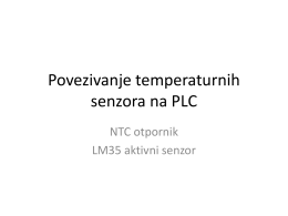 Povezivanje temperaturnih senzora na PLC