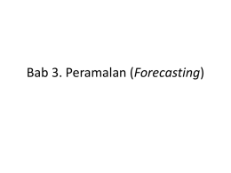 Peramalan (Forecasting).