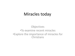 Miracles today
