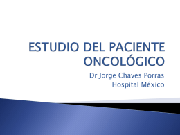 estudio del paciente oncológico - Blog 5 Semestre UCIMED I-2011