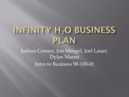 Infinity H₂O Business Plan.ppt
