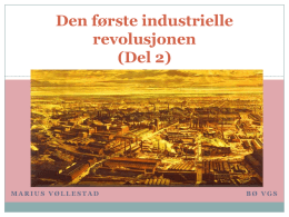 Den første industrielle revolusjonen
