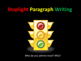 Stoplight Paragraph Powerpoint