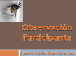 Presentación Observacion-Participante - PSICO