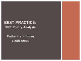 SIFT Method Poetry Analysis