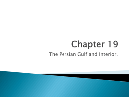Chapter 19-Persian Gulf and Interior