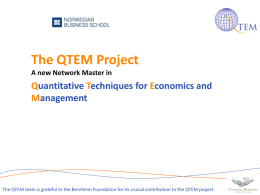 Introduction to QTEM