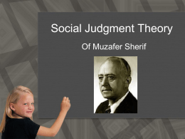 Social Judgement Theory (Punika, Happy, Lintang, Yuana)