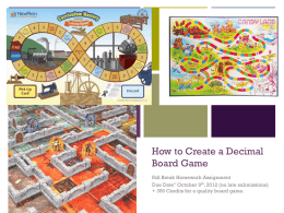 How to Create a Decimal Board Game