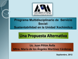 Programa Multidisciplinario de Servicio Social