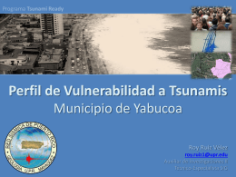 Vulnerabilidad a tsunamis en Yabucoa