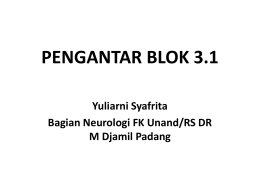 PENGANTAR BLOK 3.1 - Pendidikan Dokter Unand 2011