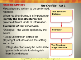 The Crucible Literary Terms PowerPoint