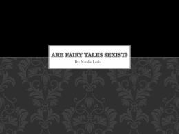 sexism in fairy tales