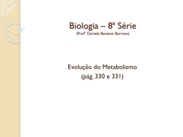 Evolução do Metabolismo