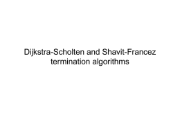 Dijkstra-Scholten and Shavit-Francez termination algorithms