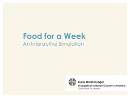 Customizable "Food For A Week" PowerPoint