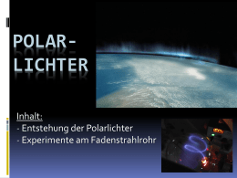 Präsentation Polarlichter