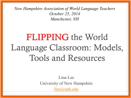 Flipping the World Language Classroom