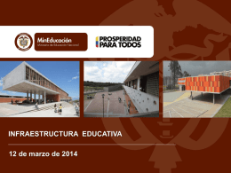 Infraestructura Educativa - Ministerio de Educación Nacional