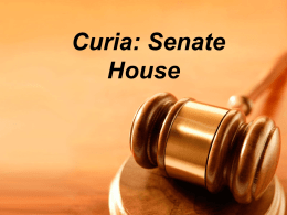 Curia: Senate House