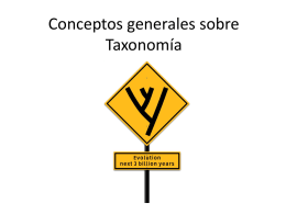 2-Conceptos generales sobre Taxonomía 2014