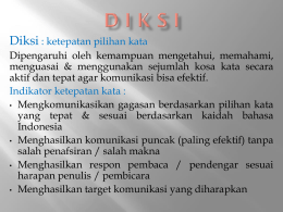 4. Diksi