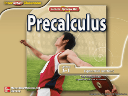 Pre-Cal Section 3-1, Exponential Functions