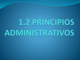 PRINCIPIOS ADMINISTRATIVOS - administracion