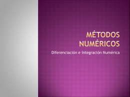Diferenciacion e Integracion Numerica