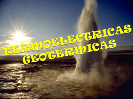 Termoeléctricas Geotérmicas