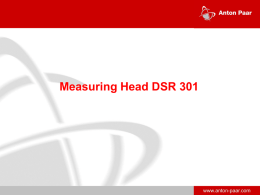 Measuring Head DSR 301