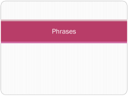 Phrases - Mrs. Cottrill