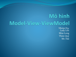 Mô hình Model-View