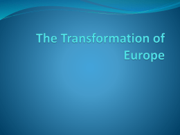 The Transformation of Europe