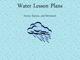 Water Lesson Plans