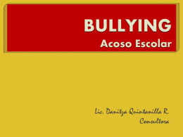 BULLYING Acoso Escolar