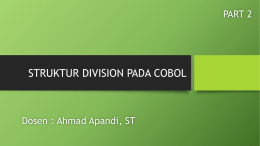 Struktur Division Pada COBOL